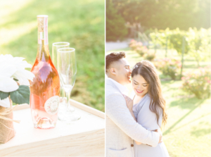 Vineyard Engagement Photo