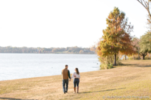 White Rock Lake Engagement Photo