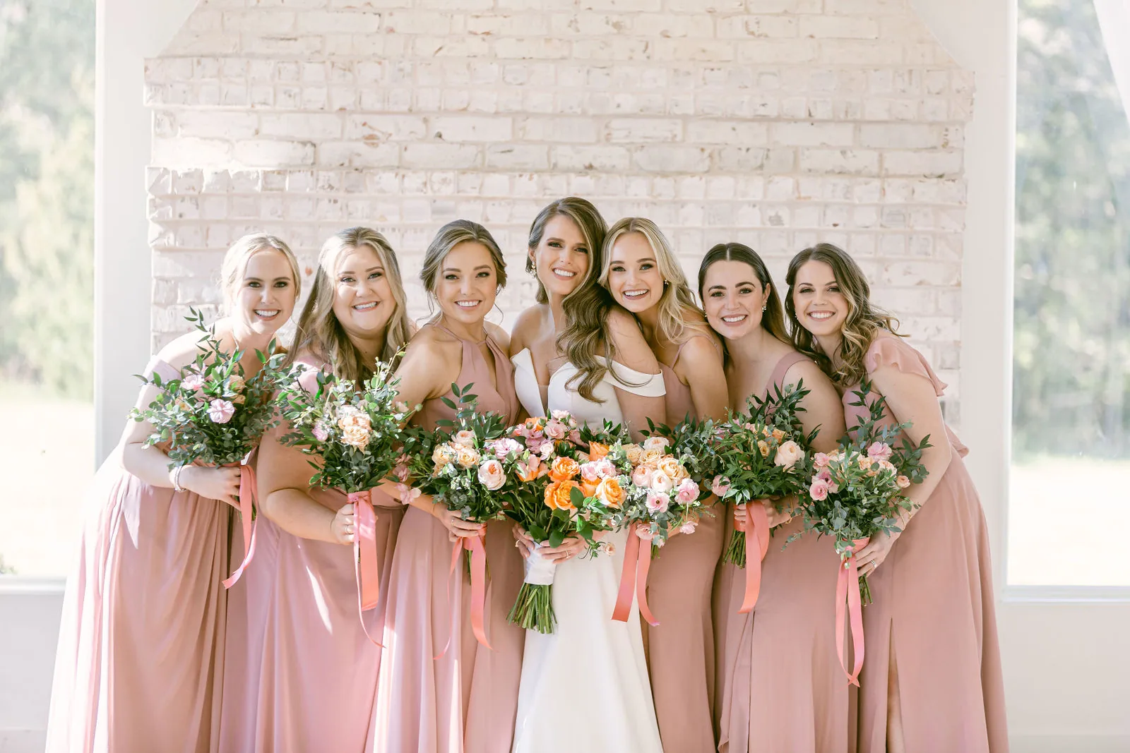 Bridesmaids portrait used as a decorative Cocktail Patio example.