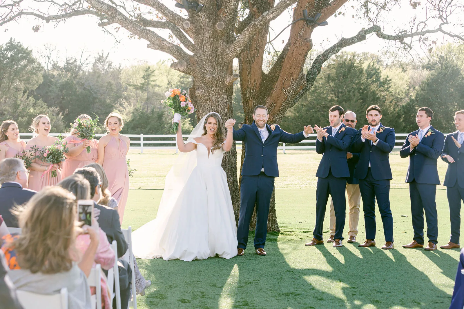 Outdoor ceremony tree shown as a portrait and story location at The French Farmhouse.