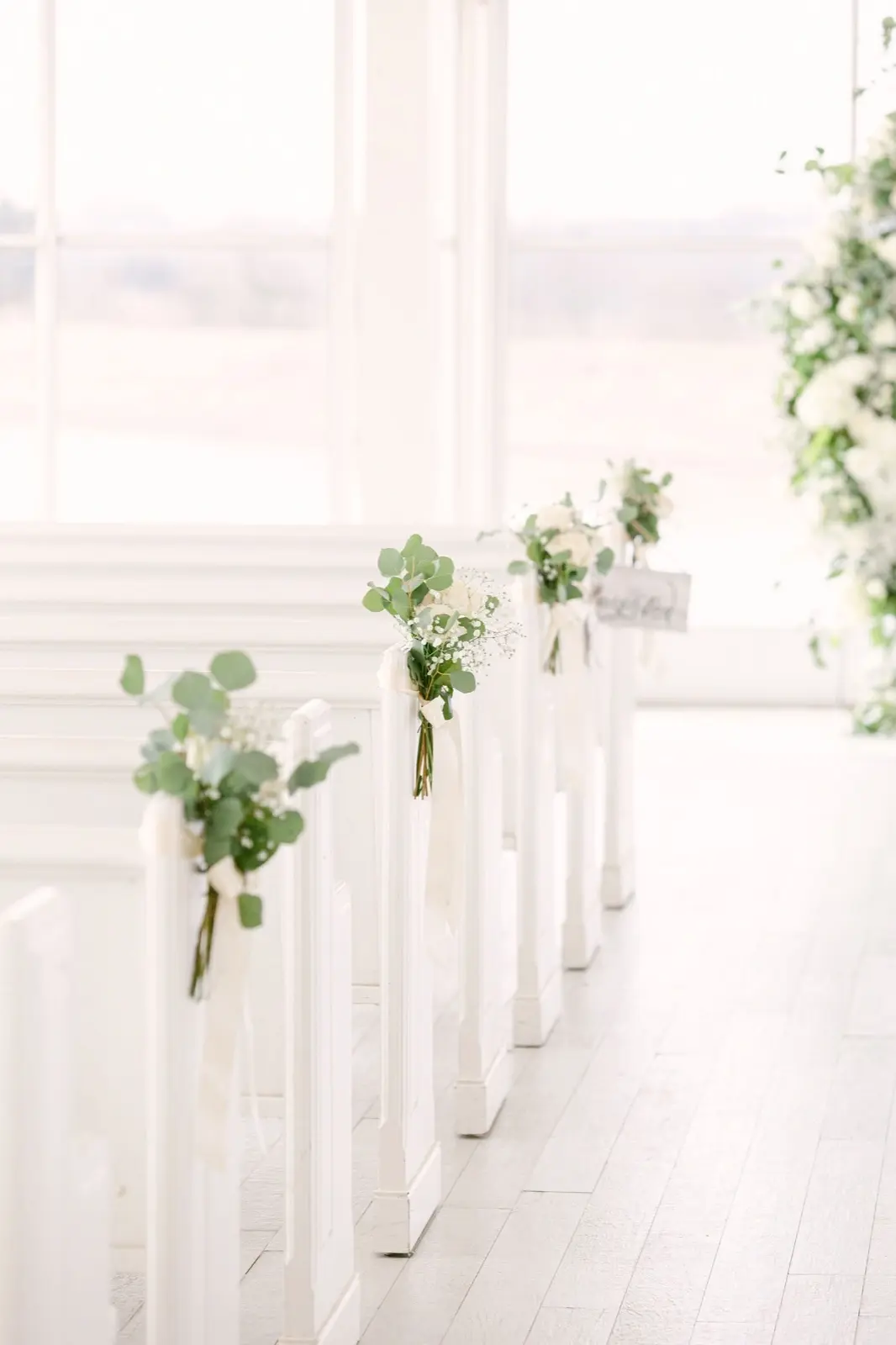 Interior ceremony setup inside The Grand Ivory chapel.