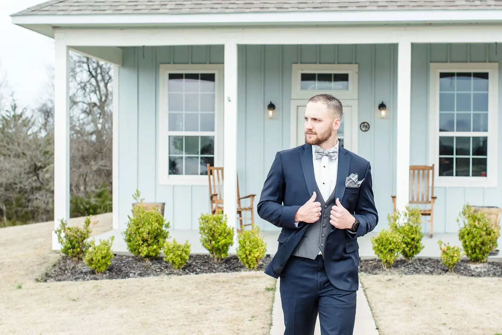 Groom getting-ready space at The Grand Ivory.